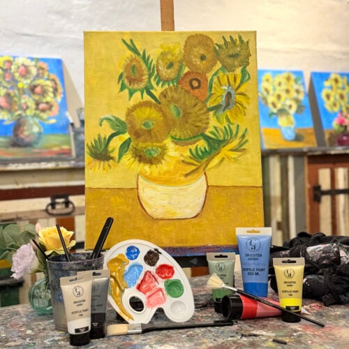 Inloop workshop Van Gogh -Zonnebloemen schilderen