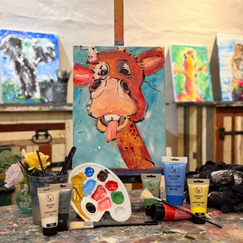Gekke Dieren schilderworkshop (€47,50 p.p.)